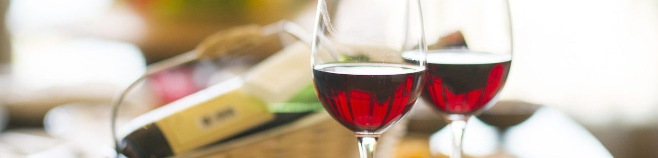 Verres de vins rouges
