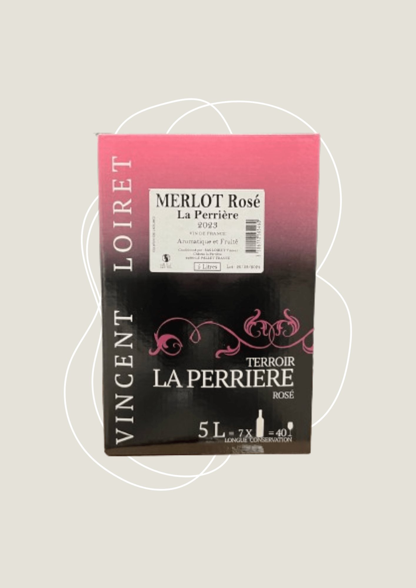 Vin Rosé en bib Merlot
