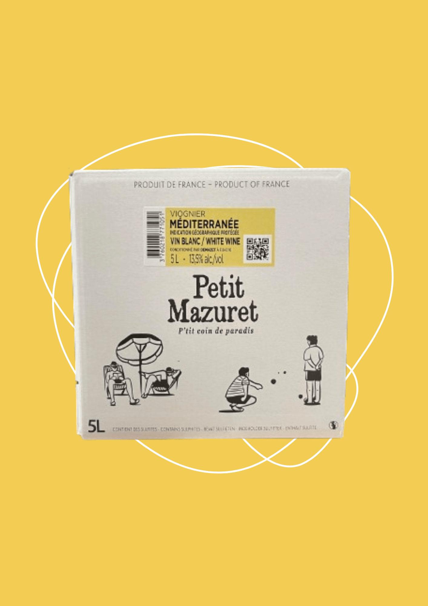 Bib vin blanc petit Mazuret