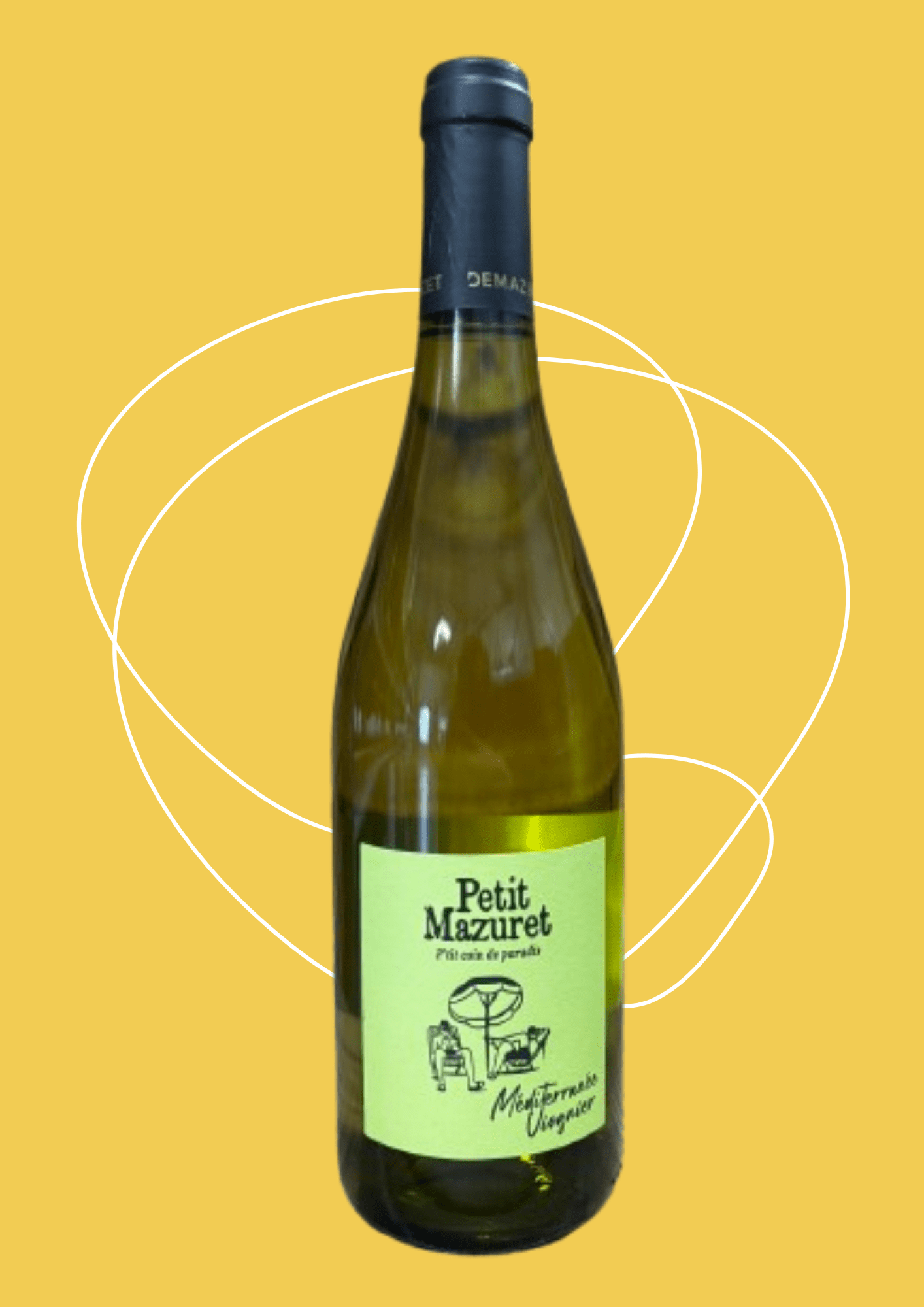 Vin blanc viognier petit mazuret